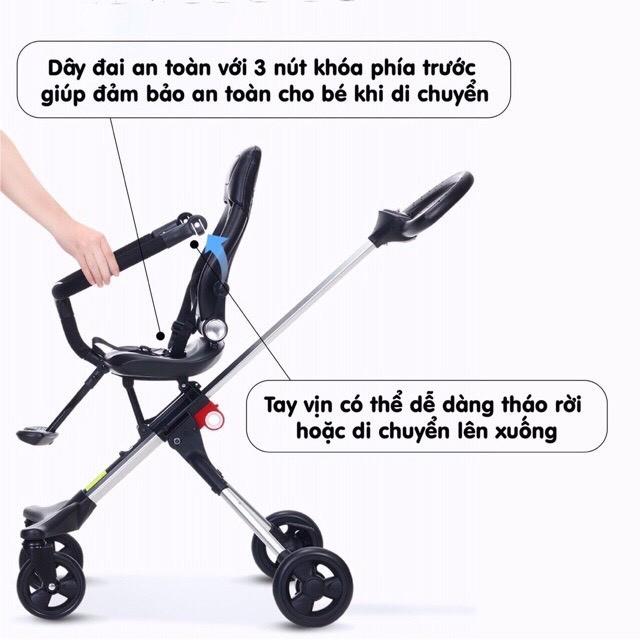 XE ĐẨY 2 CHIỀU 3 TƯ THẾ V-BABY V4