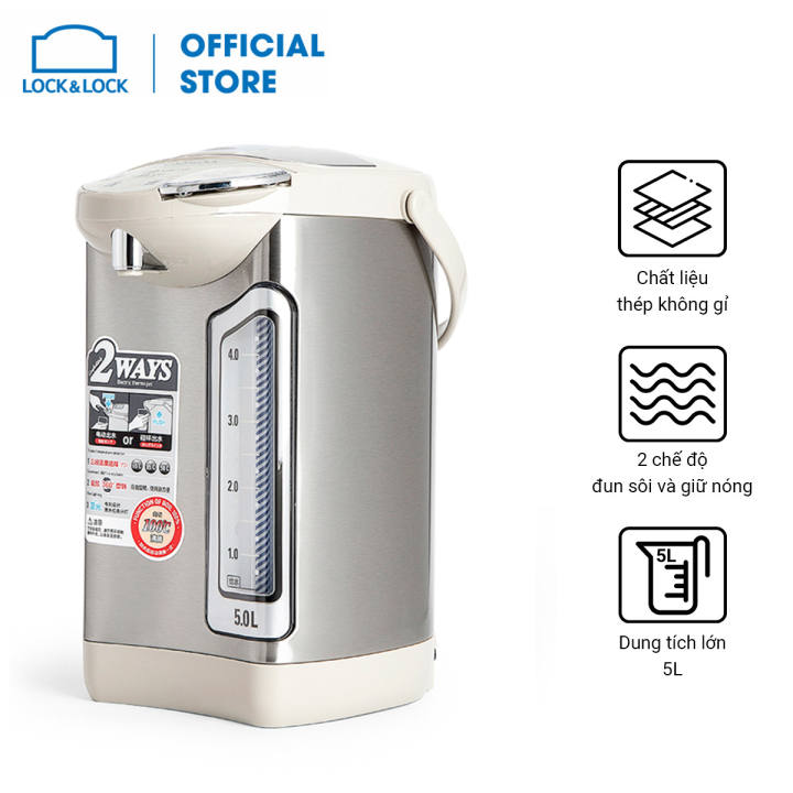 BÌNH THỦY ĐIỆN LOCK&LOCK EJK582 5L-Hàng mới 100%
