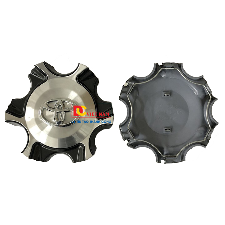 Logo chụp mâm, ốp lazang bánh xe ô tô Toyota Fortuner 2017-2020 đường kính 13.7cm