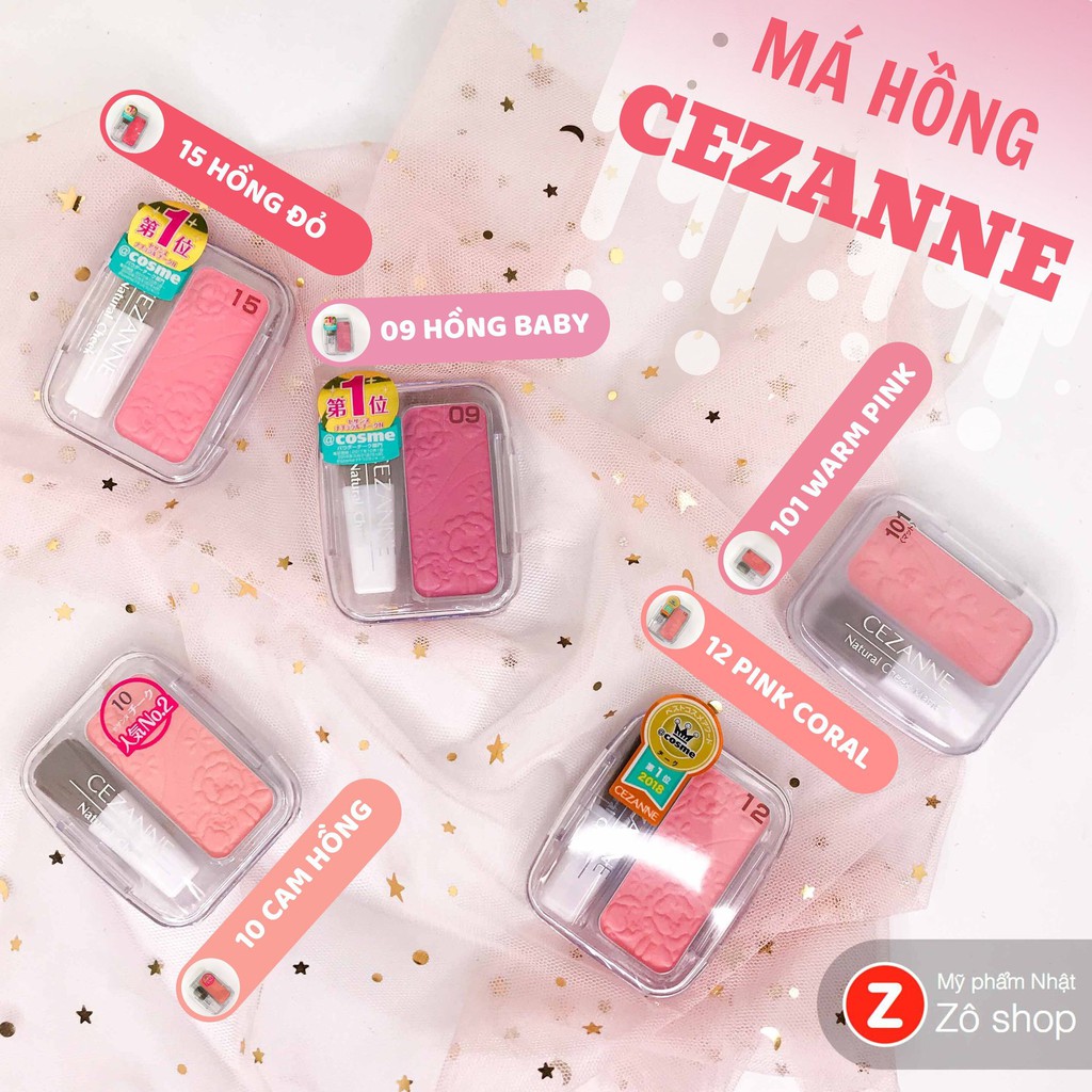 Phấn má hồng - Cezanne natural cheek