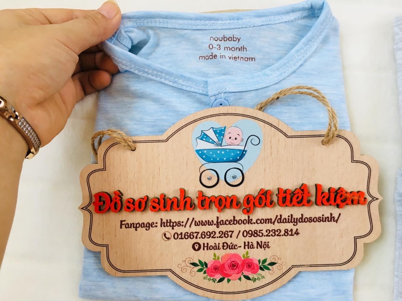 BỘ NOUBABY DÀI TAY CÚC GIỮA CHẤT COTTON