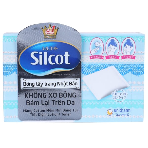 Bông tẩy trang Silcot Nhật Bản