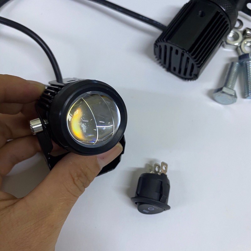 (HÀNG NHÔM CNC)ĐÈN TRỢ SÁNG MINI 2 MẦU COST VÀNG PHA TRẮNG GOM ÁNH SÁNG
