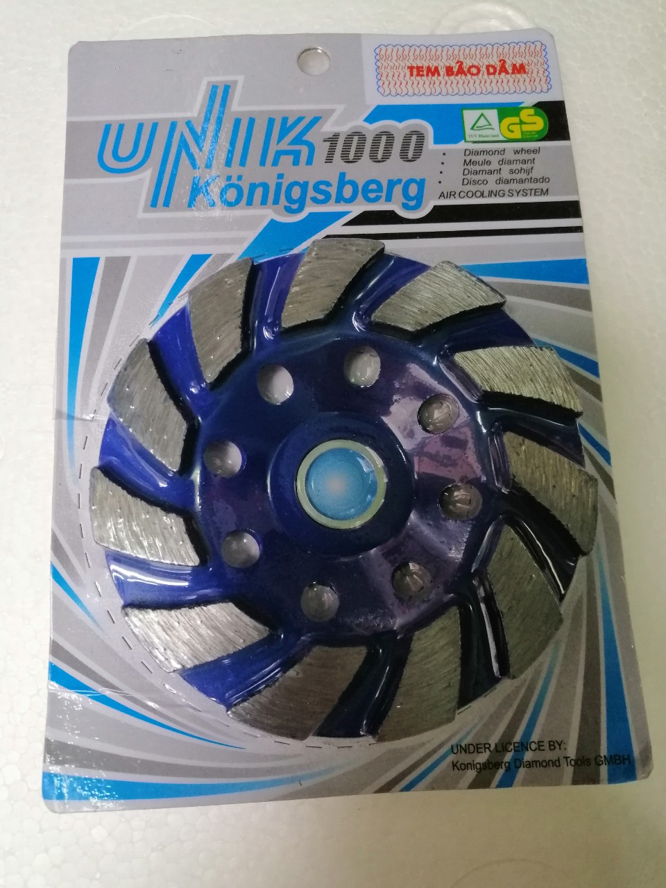Chén mài/đĩa mài be tong/bê tông 100mm