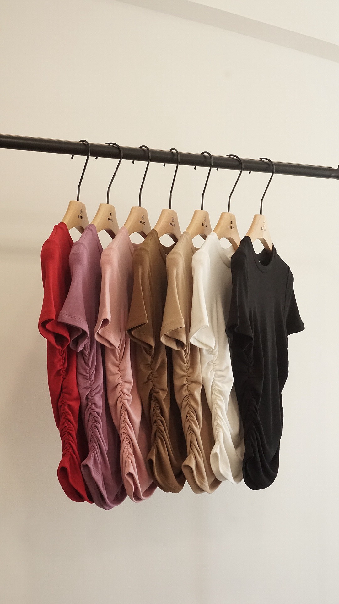 Áo thun trơn tay ngắn BASIC POLA TOP