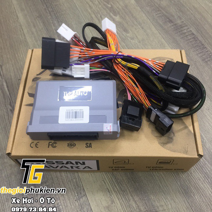 Nissan Navara, Nissan Terra 2017-2020 - Bộ sản phẩm gập gương lên kính cắm jack zin