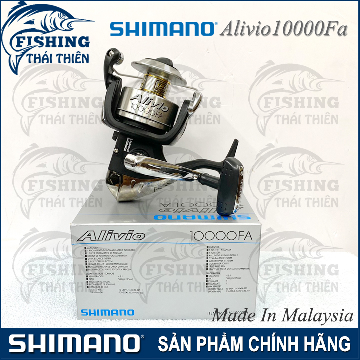Máy Câu Shimano Alivio FA 6000 10000 Chính Hãng – Câu Cá Biển, Hồ Dịch Vụ