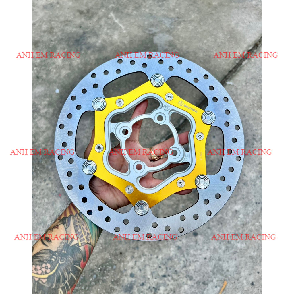 Đĩa thắng rembo over 267mm long đền inox