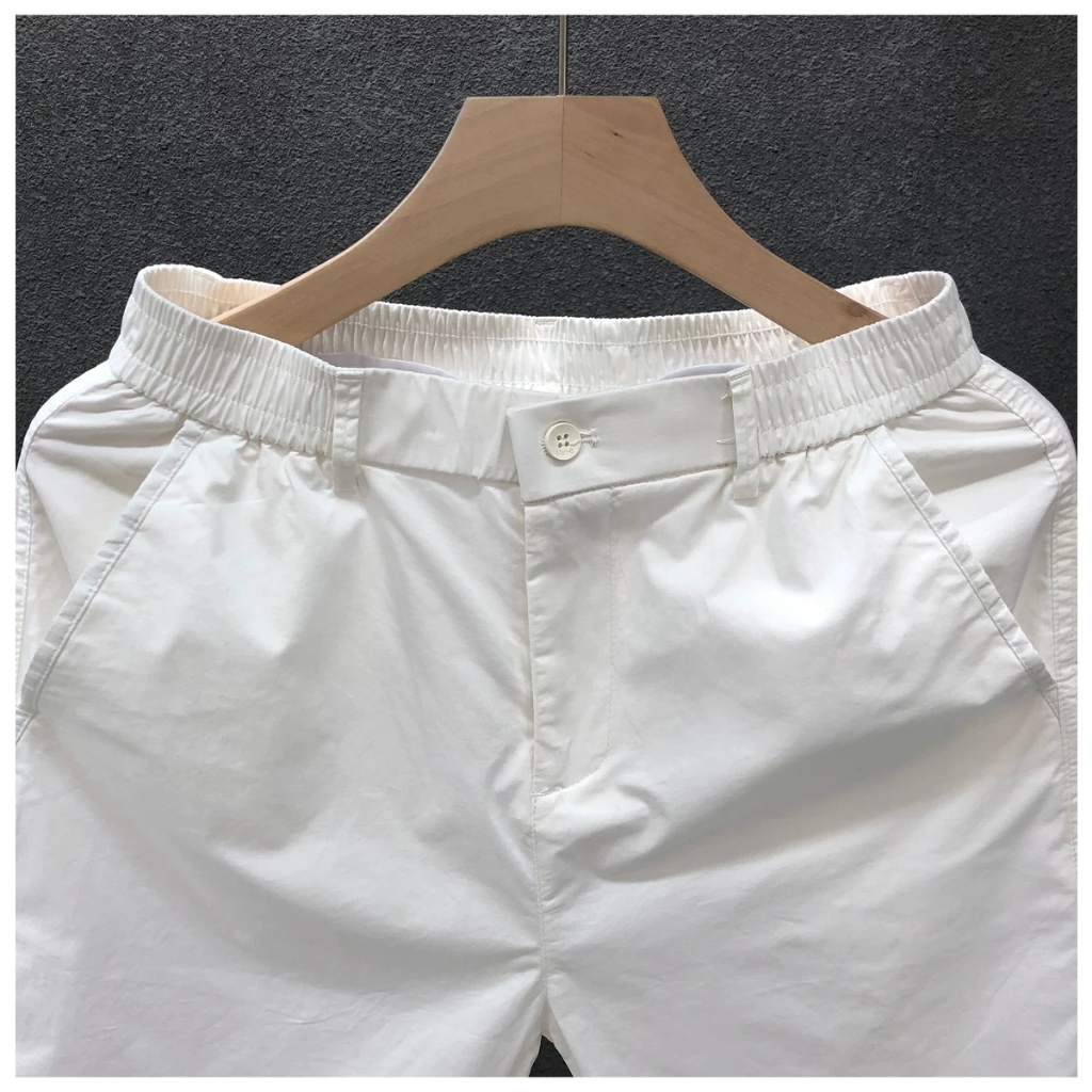 ﹍  Quần short nam KAKI GIÓ cạp chun pha cúc trẻ trung