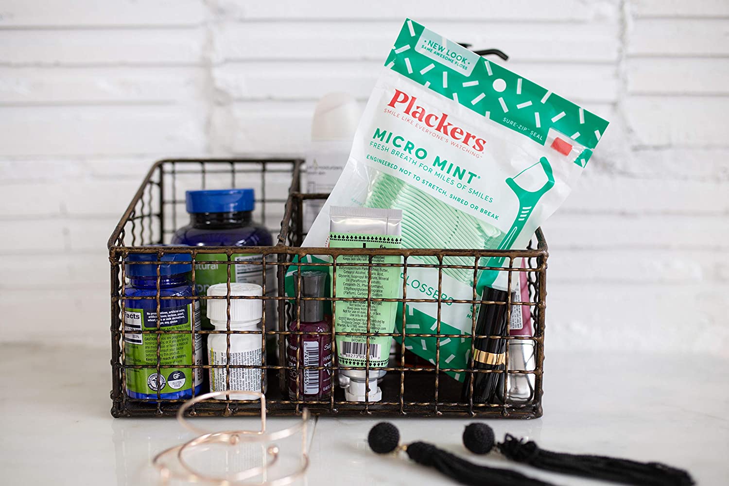 [Hàng Mỹ] Plackers Micro Mint Dental Floss Picks chỉ nha khoa 90 cái/gói