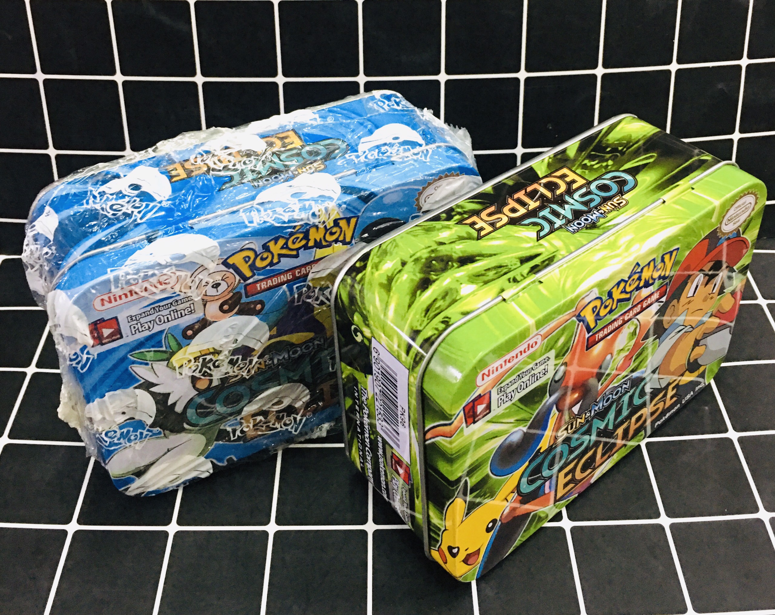 Thẻ bài pokemon hộp sắt 5.5cm x10x14cm