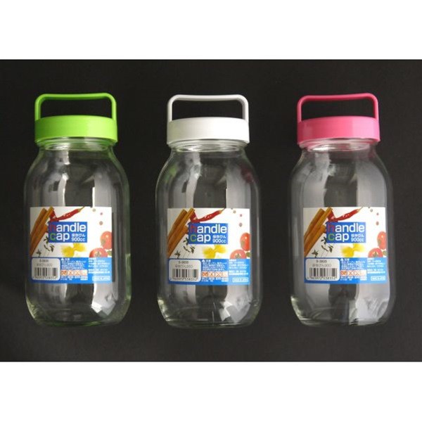 Lọ Thủy Tinh Có Quai Xách 900Ml Hàng Nhật