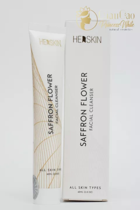 SỮA RỬA MẶT SAFFRON FLOWER FACIAL CLEANSER NHUỴ HOA NGHỆ TÂY HERSKIN