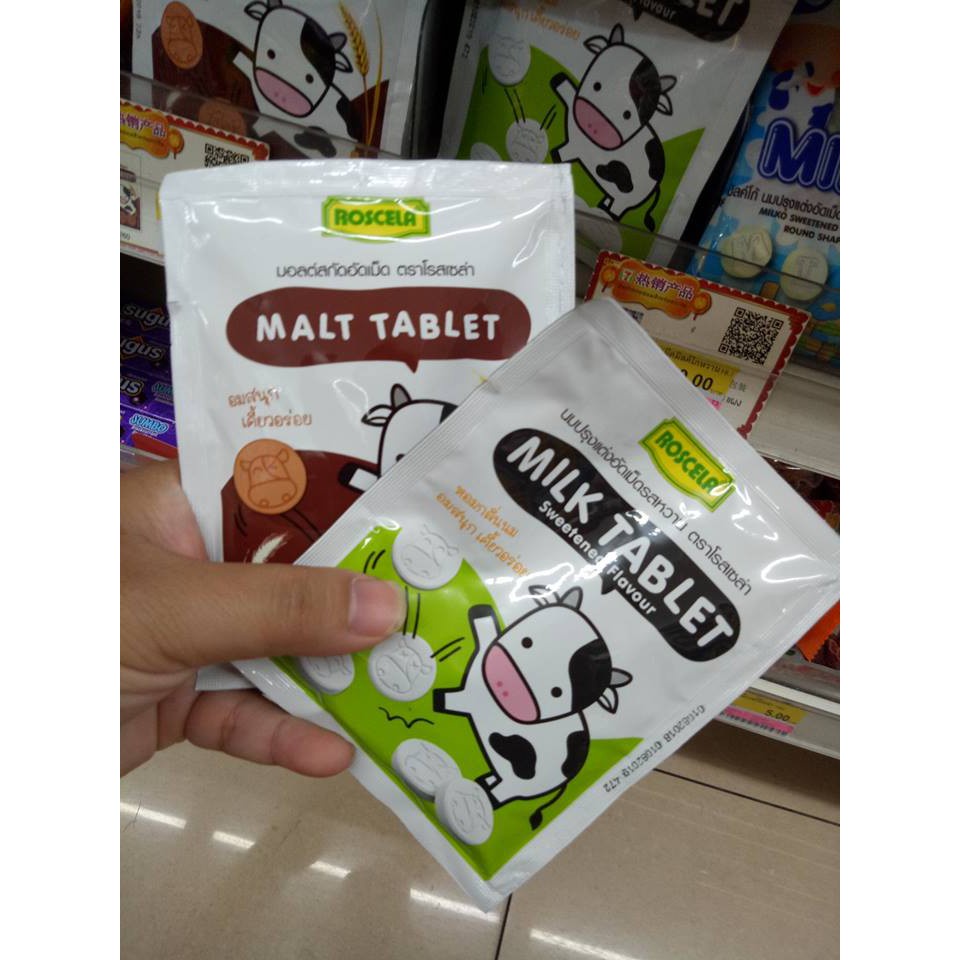 Kẹo sữa bò Milk Tablet Thái Lan 18g
