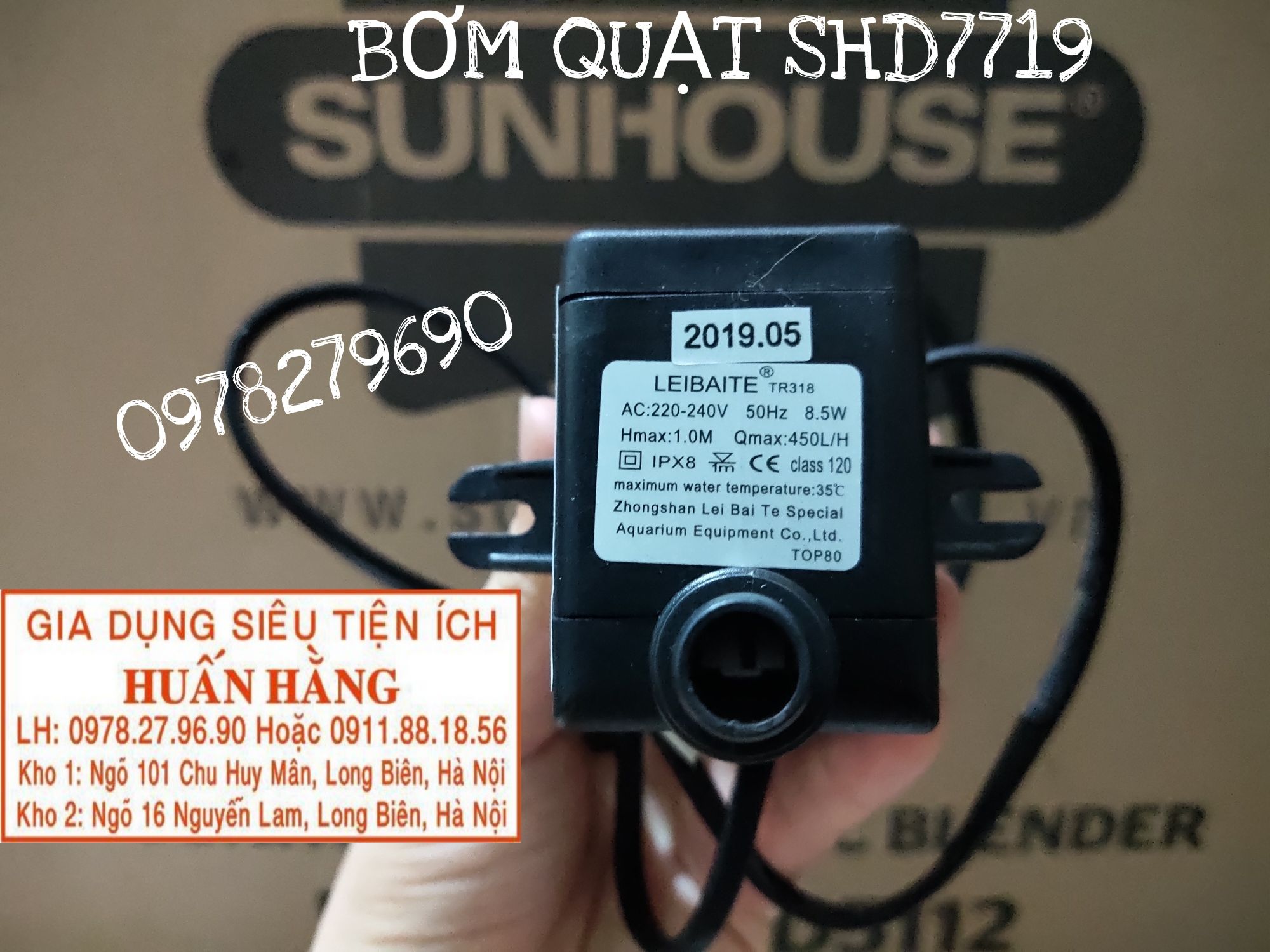 BƠM QUẠT ĐIỀU HOÀ SUNHOUSE SHD7719