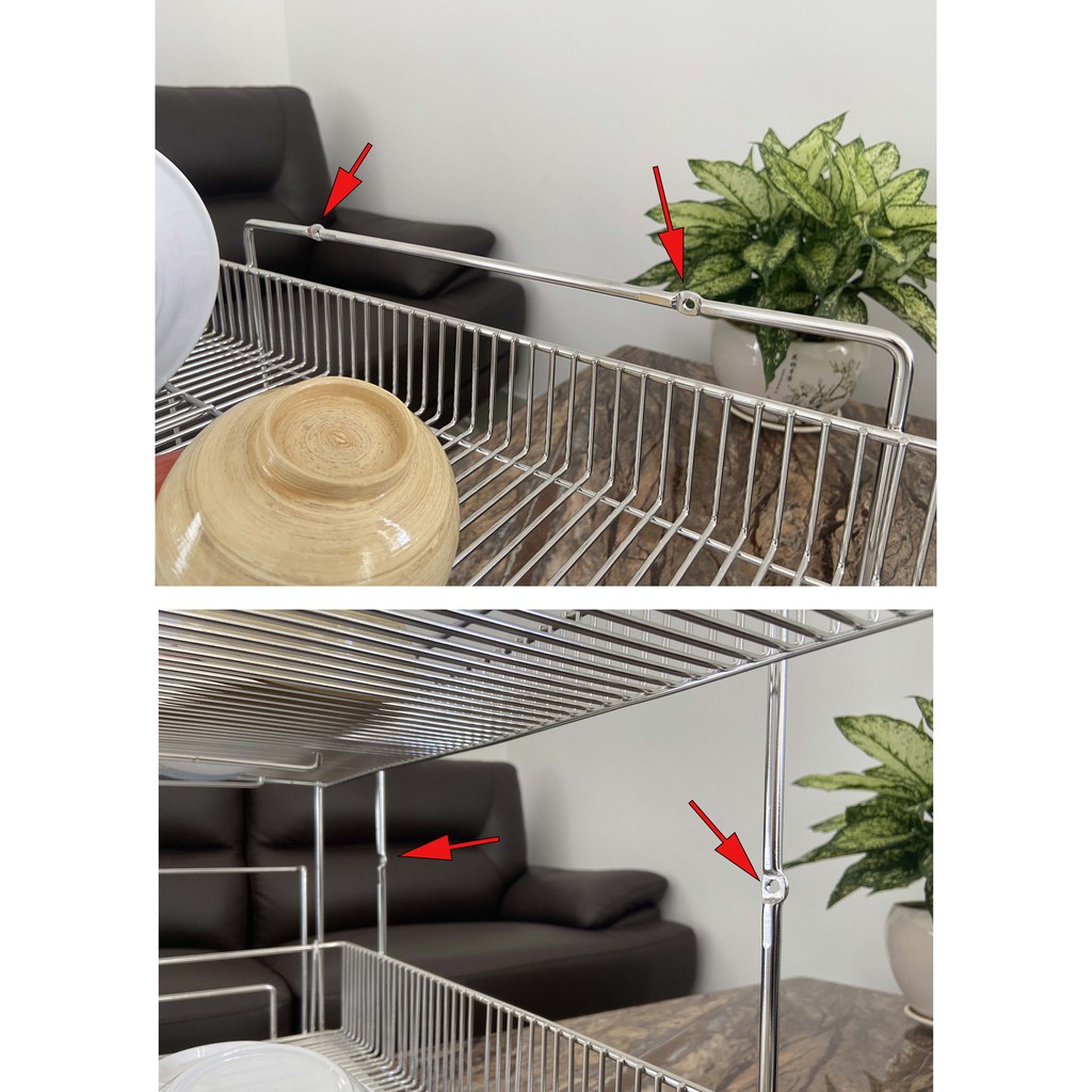 Kệ Chén Inox 304 Wide 99 Shelf 2 tầng