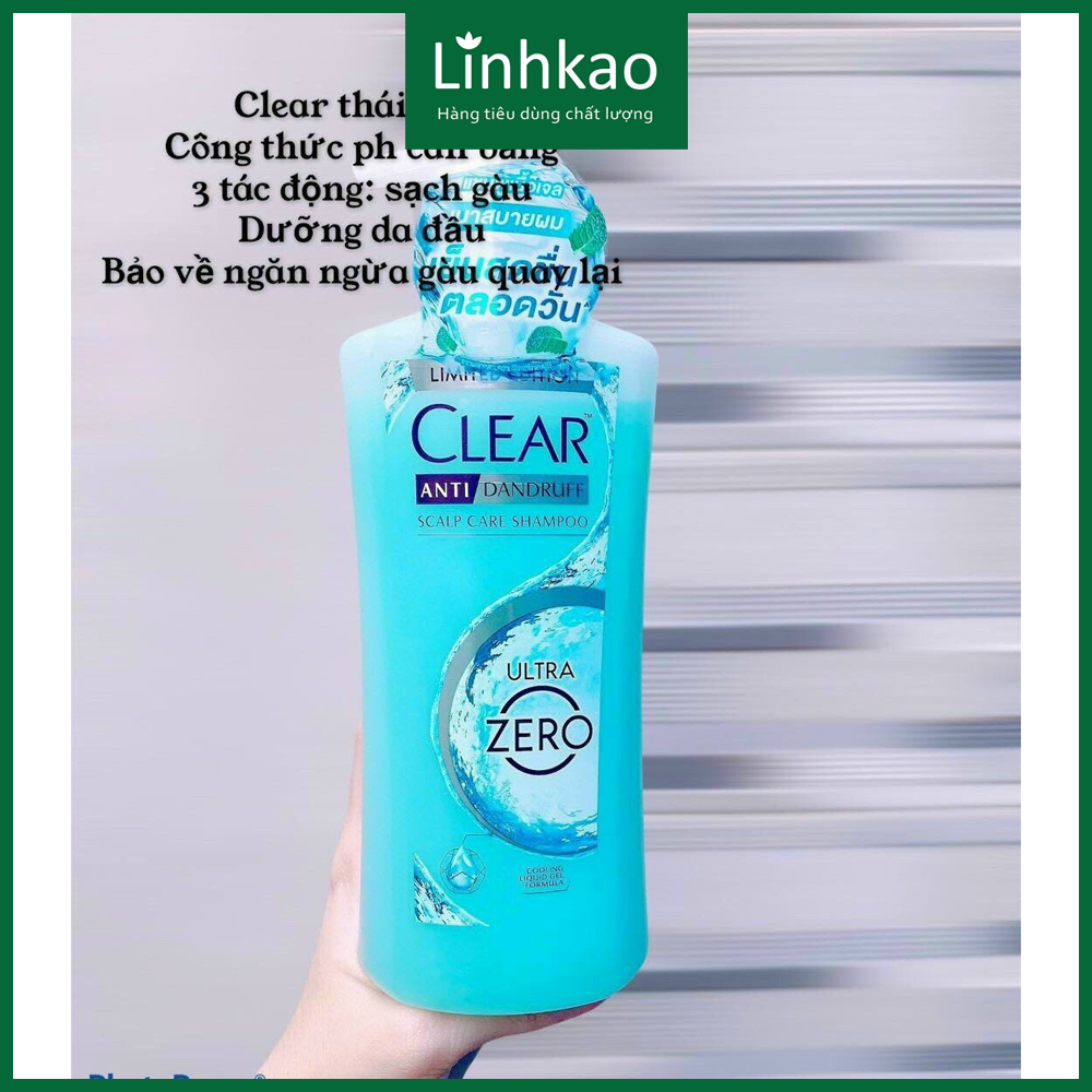 [3 loại] Dầu gội Clear Thái Lan 450g mẫu mới
