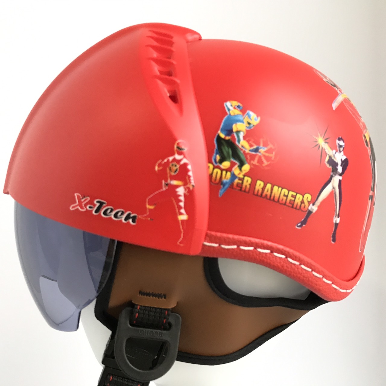 Nón bảo hiểm trẻ em kính âm cao ấp - Dành cho bé trai từ 3 đến 6 tuổi - Xteen dấu kính - Siêu nhân