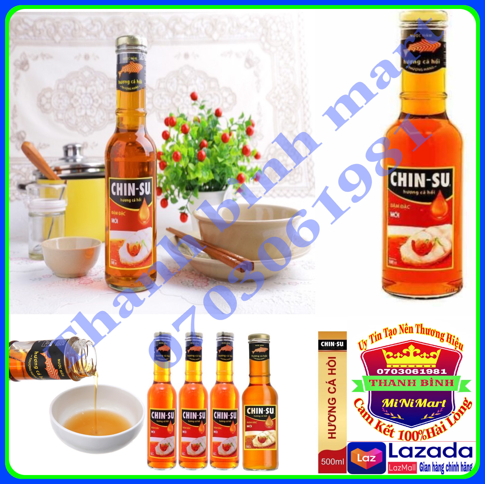 Nước Mắm Chinsu Hương Cá Hồi Chai 500ml