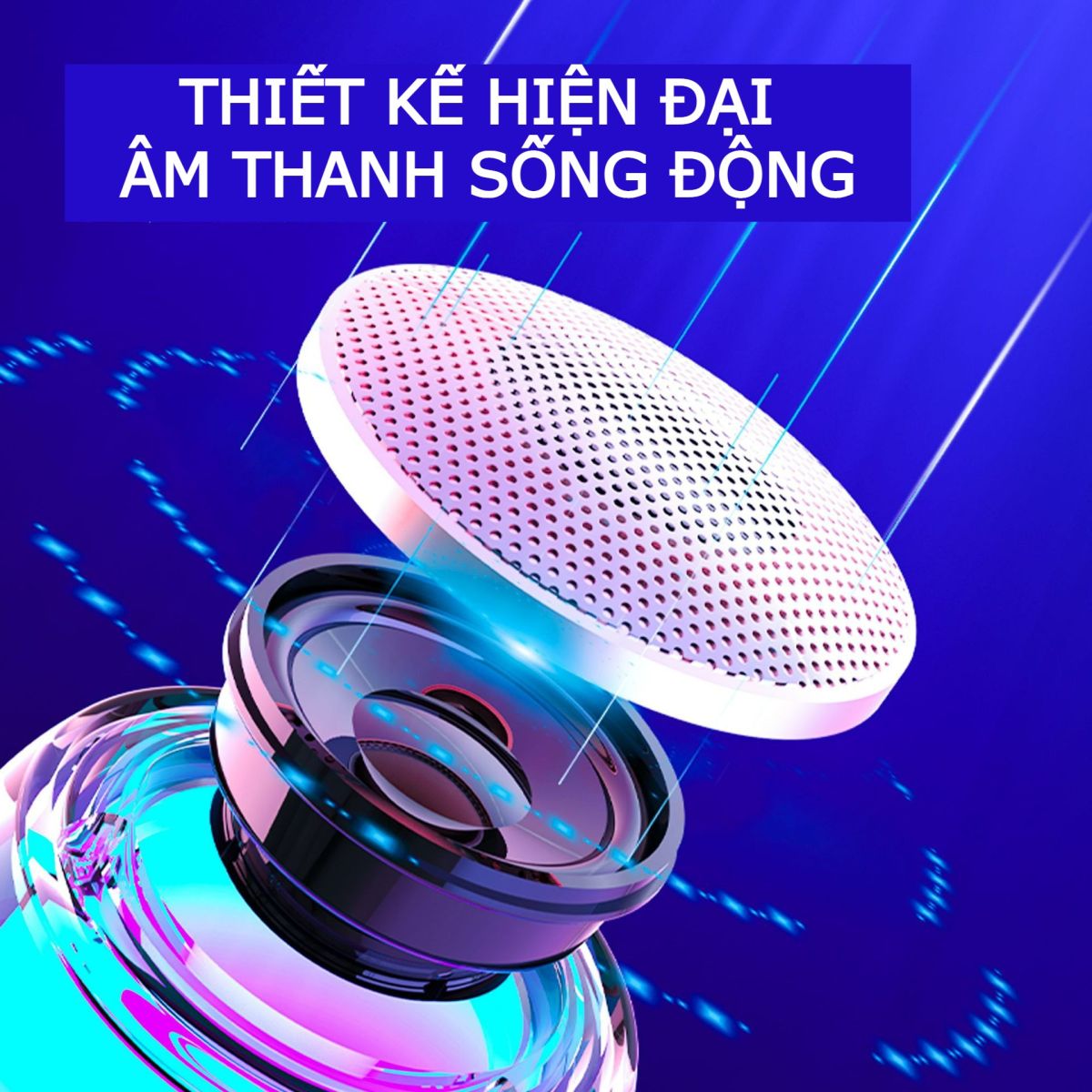 Loa bluetooth mini có đèn led S9, Loa blue tooth nhỏ gọn, loa bỏ túi bass mạnh, âm trầm cực chất, siêu sale giảm giá trong tháng