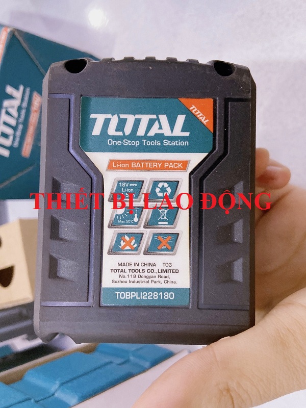 18V PIN LI-ON TOTAL TOBPLI228180 (PHÙ HỢP MÁY KHOAN TDLI228180)