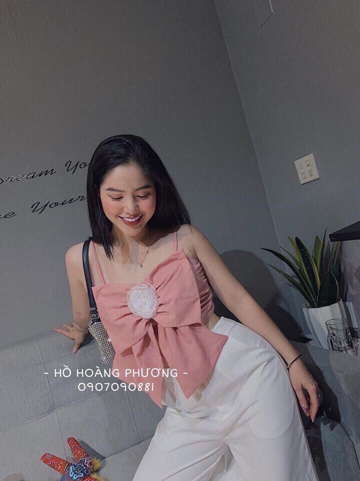 Áo kiểu 2 dây nơ ngực kate-MTB