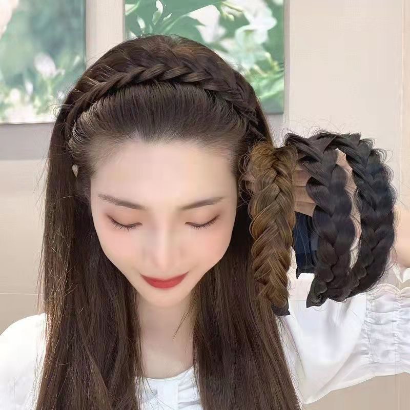 Băng đô cài tóc giả thời trang phong cách Hàn Quốc