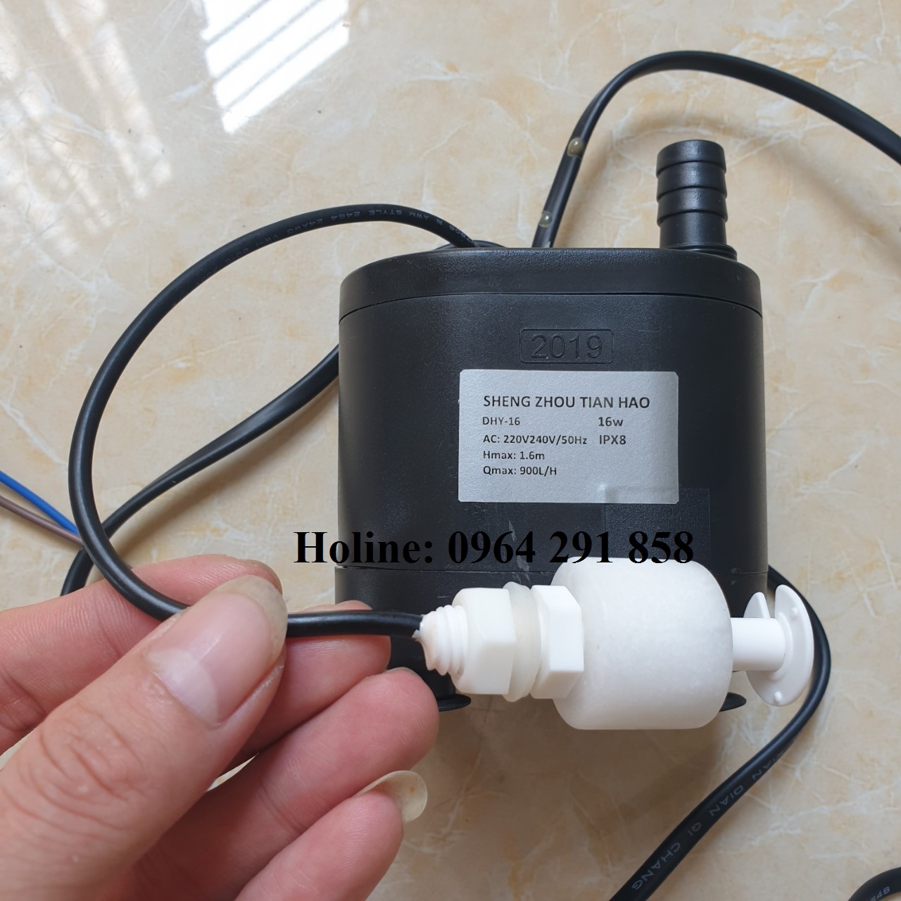 (cao cấp) bơm quạt điều hòa hơi nước 16W liền phao chống cạn bảo vệ an toan cho máy bơm và quạt