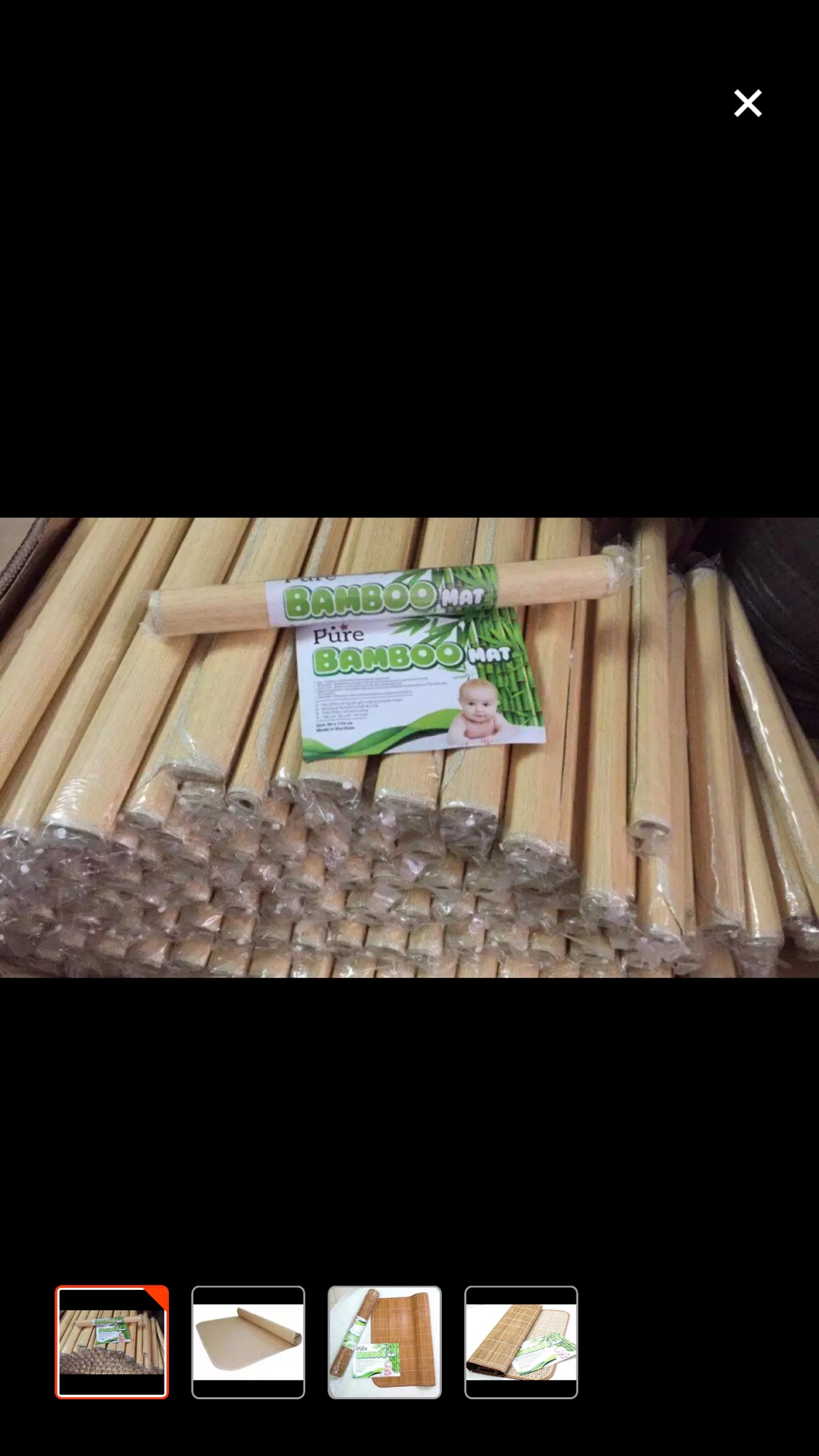 Chiếu tăm tre Bamboo cao cấp cho bé, size 60x120cm ( 1 mặt tăm tre, 1 mặt nằm điều hoà )