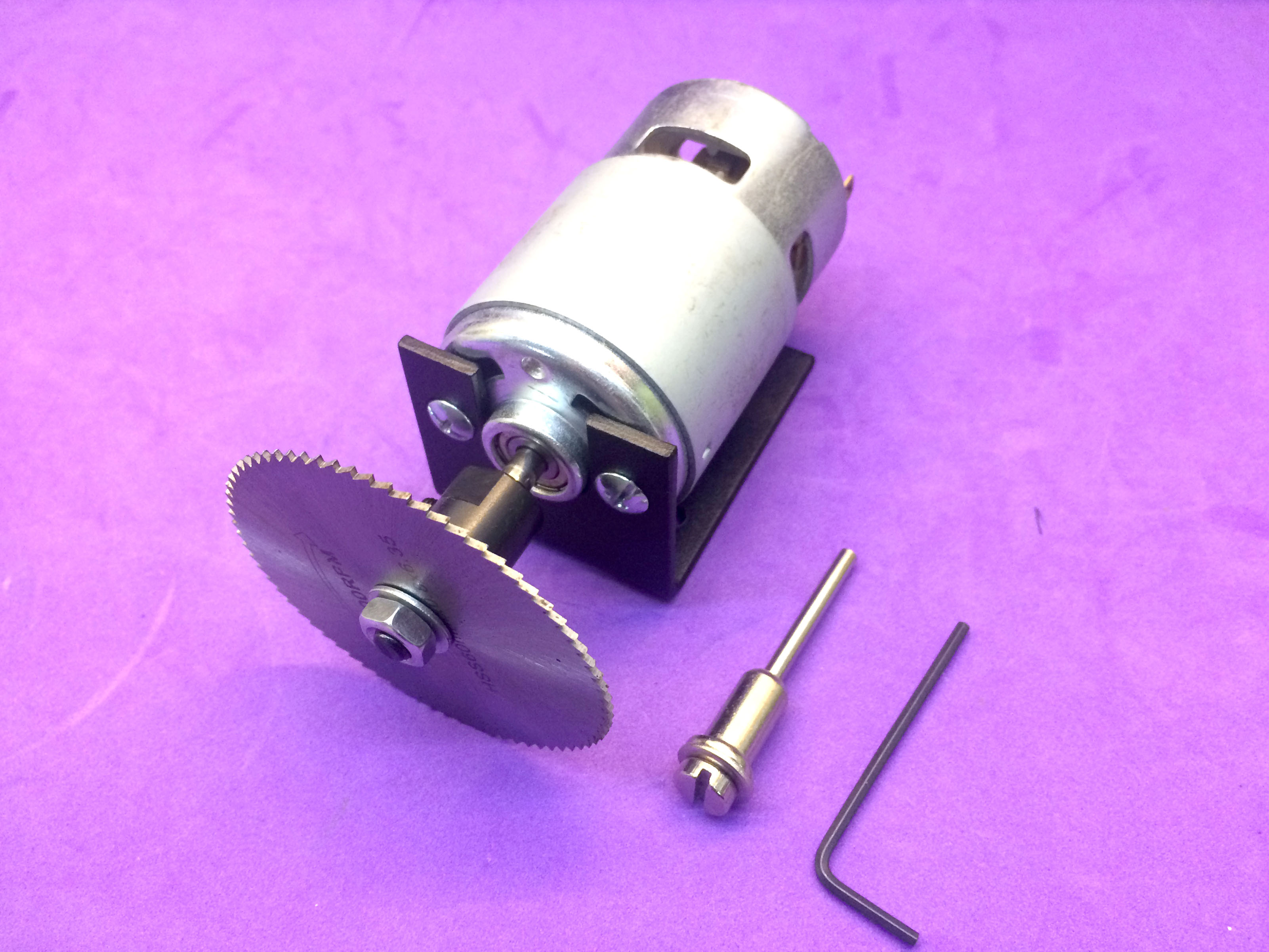 Bộ cưa bàn mini động cơ 775-12V 80w