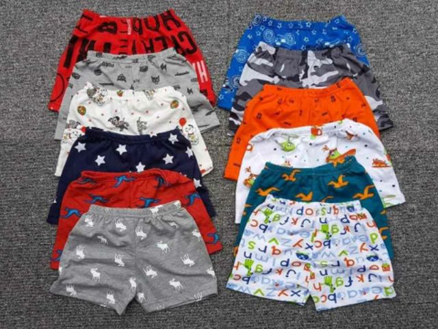 Set 5 quần đùi bé trai size đại 10 - 35 kg