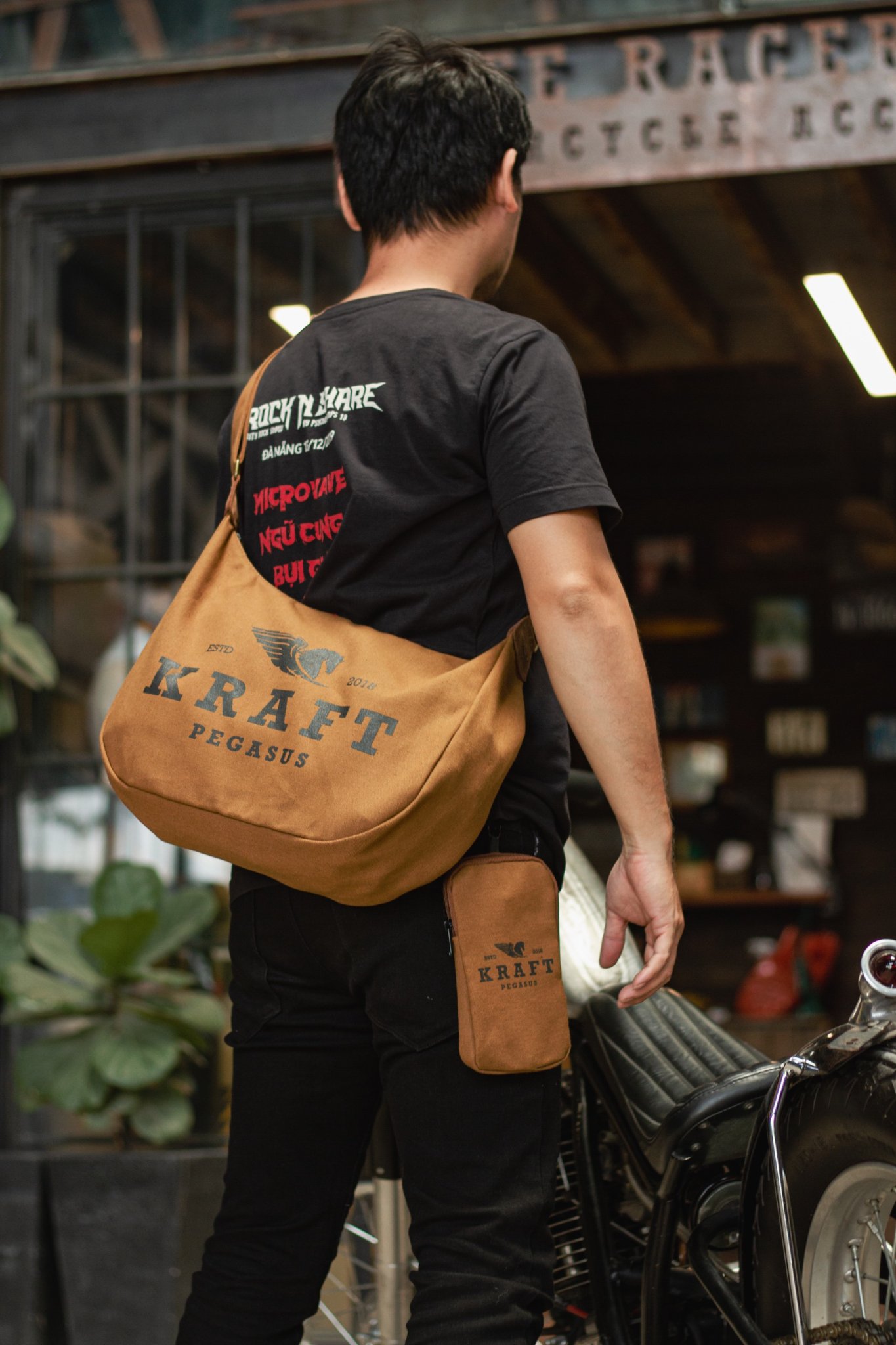 TÚI TOTE KRAFT V4 - MÀU NÂU