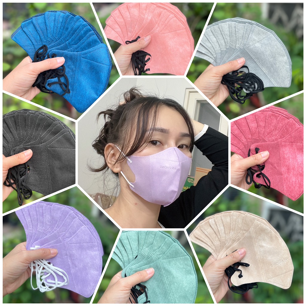 Túi 10 cái Khẩu trang 5D An Phong