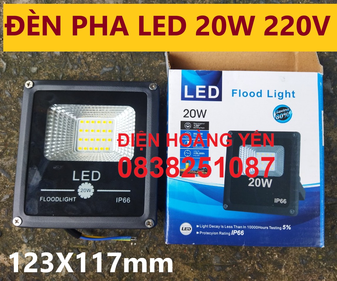 [HCM]Đèn pha LED 20W siêu sáng FLOOD LIGHT