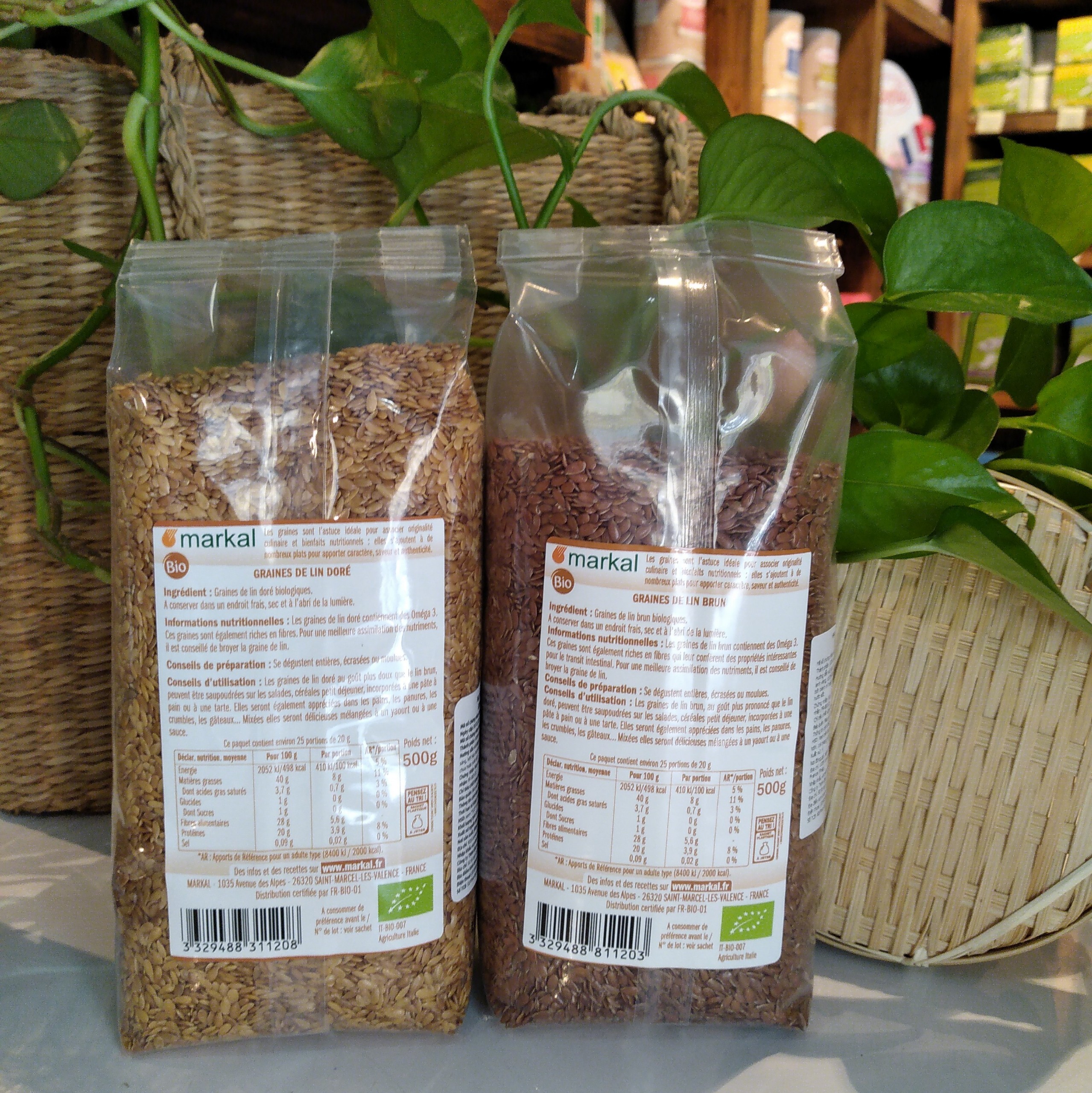 [HCM]Hạt Lanh Hữu Cơ Markal 500G (Hạt Lanh Vàng/Hạt lanh nâu) - Leafhouse hcm