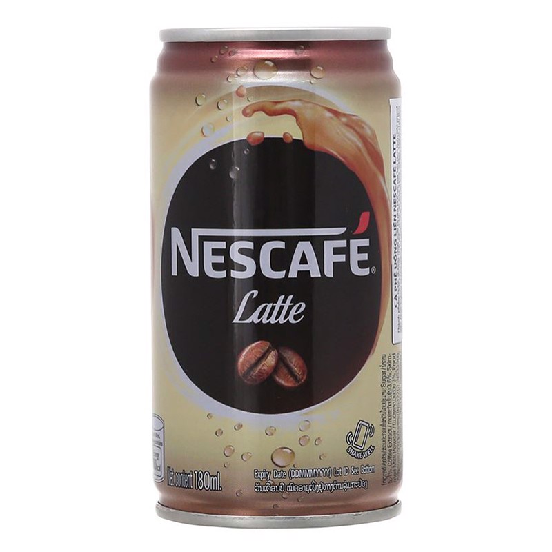 Cà Phê Uống Liền Nestlé Nescafé Latte (180 Ml) - Combo 1 Thùng 30 Lon