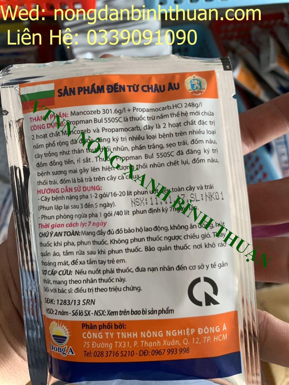 trừ bệnh Propman Bul 550SC