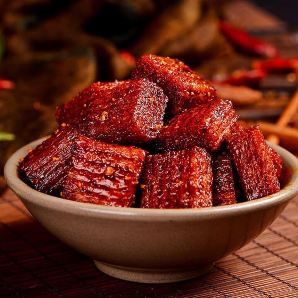 [ Sẵn hàng - Gói đen ]  Gói thịt hổ chay cay cay Siêu ngon gói 250gr