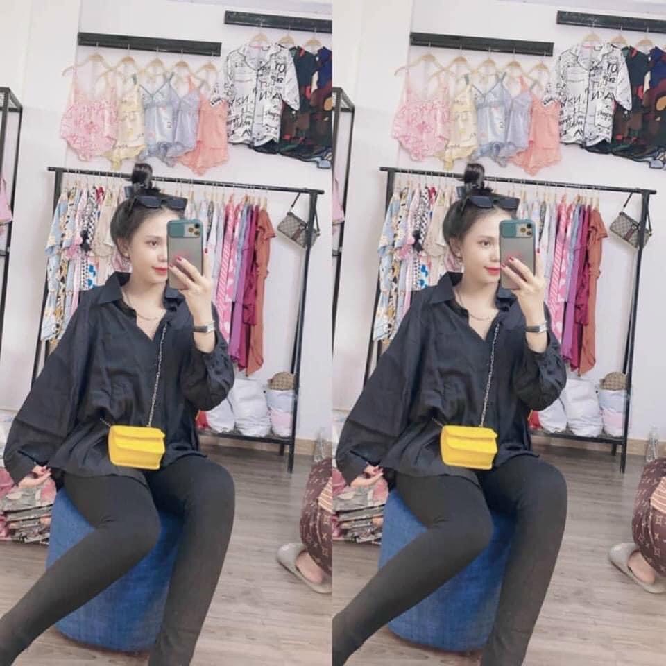 áo sơ mi đũi trơn/kẻ from rộng