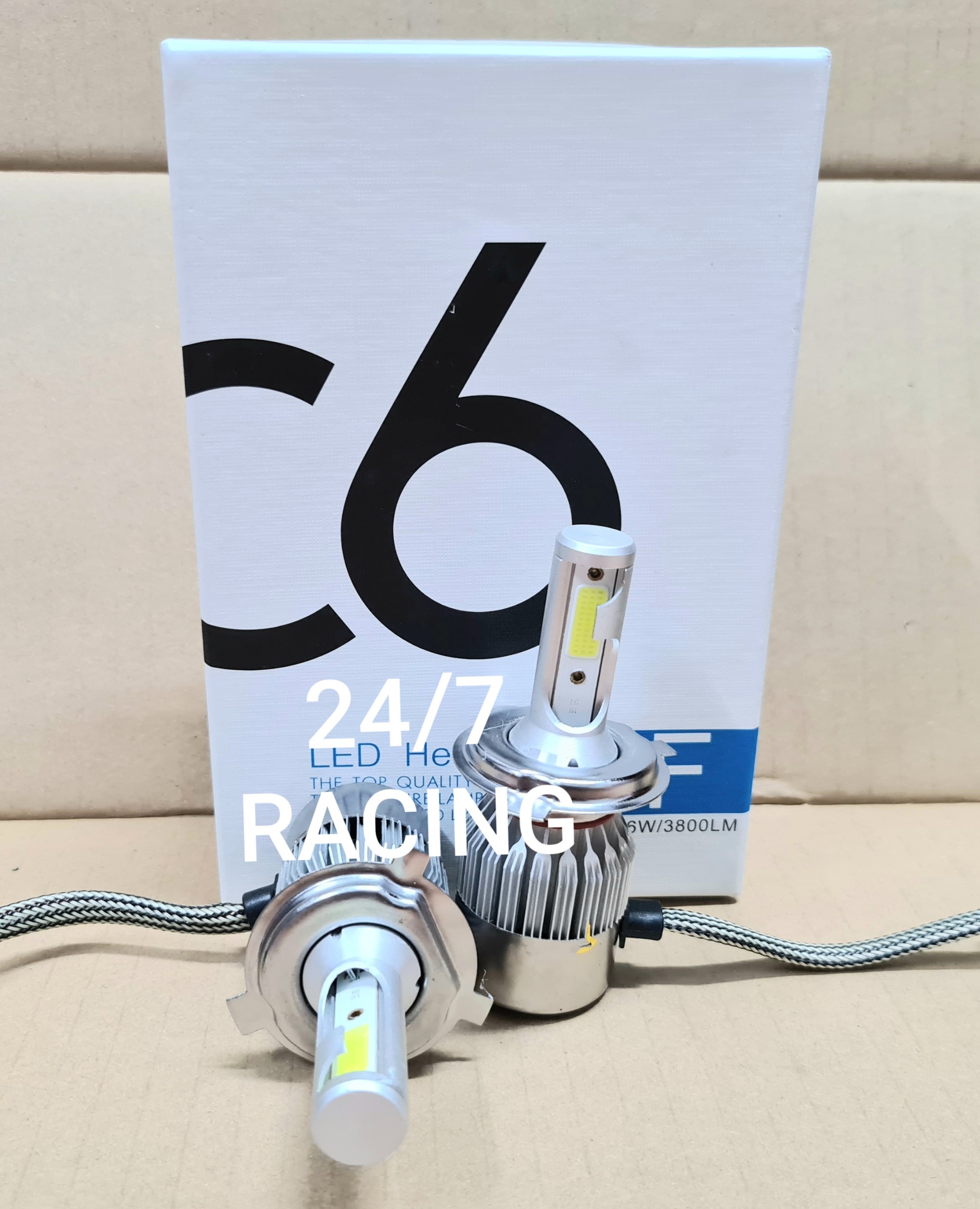 Đèn LED Siêu Sáng C6-H4 36W Lắp Cho ÔTÔ, Xe Máy( 1 cặp)