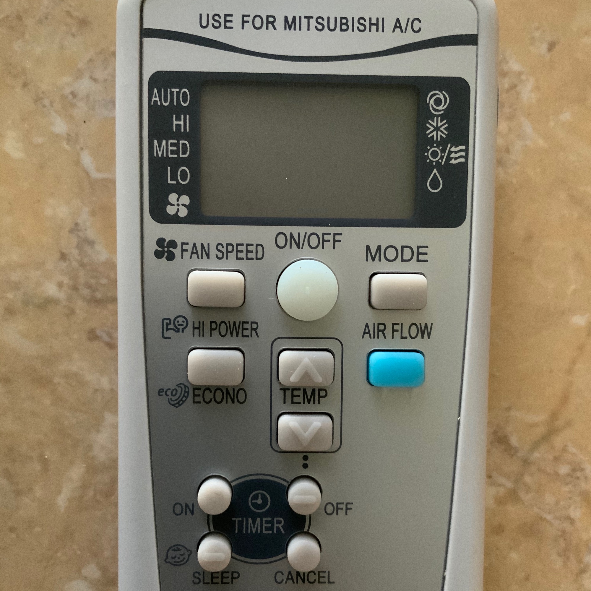 Điều khiển điều hoà Mitsubishi Heavy