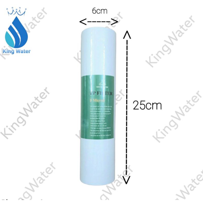 Lõi lọc số 1/ lõi lọc nesca dập nổi không đầu bịt/ lõi lọc thô 5micron
