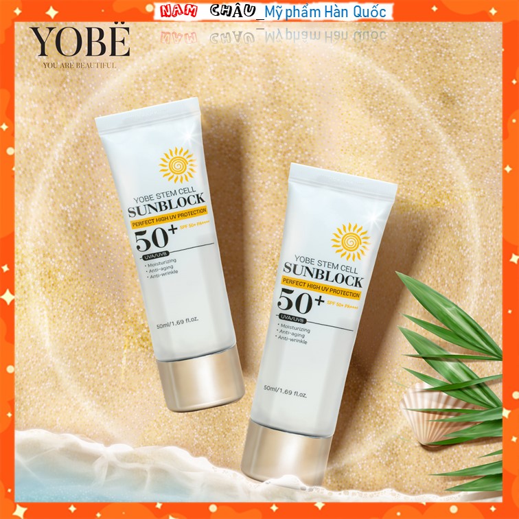Kem chống nắng tế bào gốc Yobe (Yobe Stem Cell Sunblock) 50ml