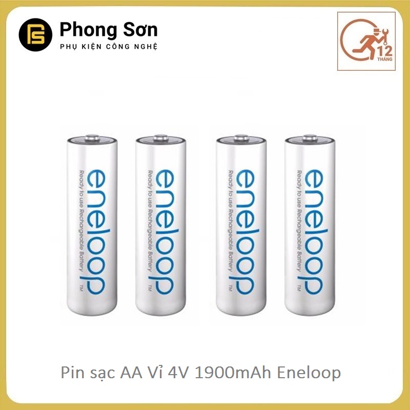 Pin AA Panasonic Eneloop 1900 mAh , Màu trắng