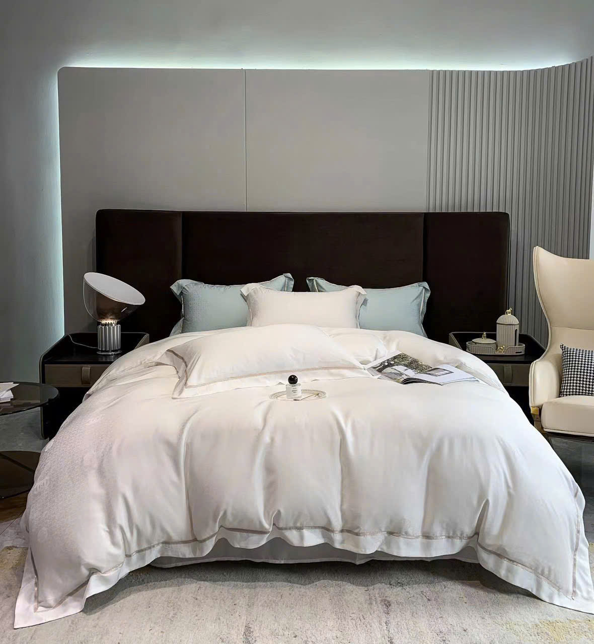 (❤XẢ K LỢI NHUẬN) SET CHĂN GA GỐI LỤA TENCEL DỆT 100S ĐẲNG CẤP HOÀNG GIA