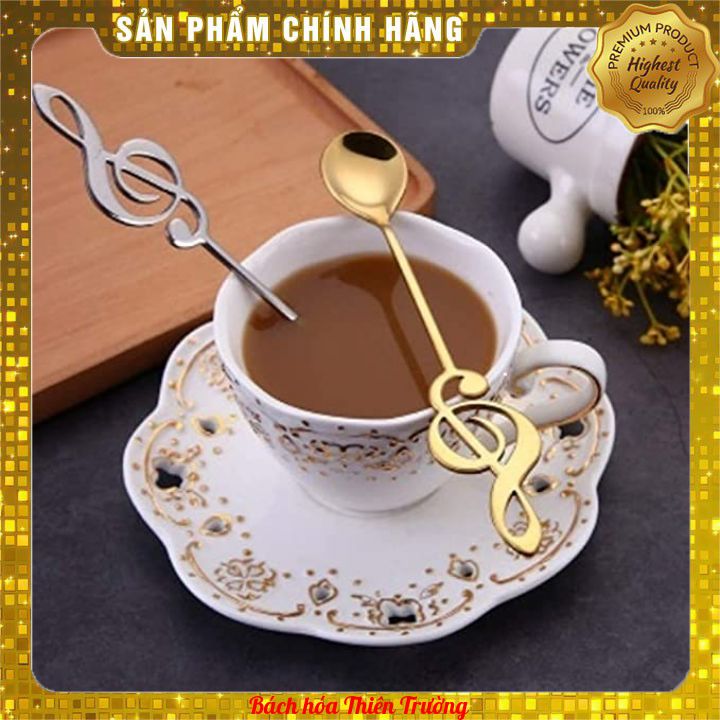 Thìa Cà Phê Nốt Nhạc Thép Không Gỉ Chất Lượng Cao