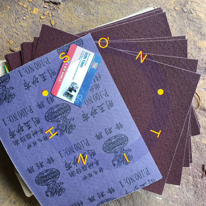 Nhám vải Trung Quốc P36 , P60 , P100
