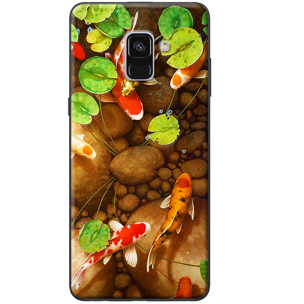 [HCM]Ốp lưng dành cho Samsung Galaxy A8 Plus (2018) mẫu Cá koi