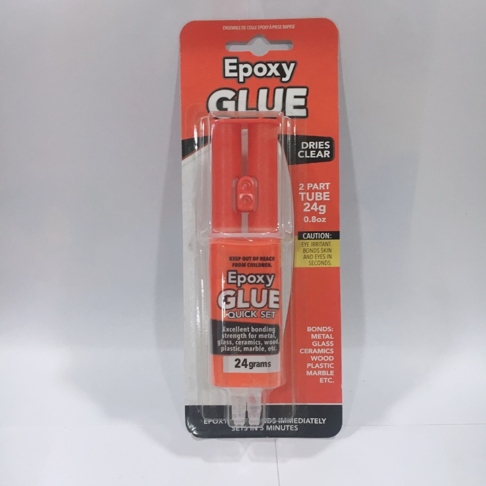 Keo nhựa trong suốt Epoxy đa năng có 2 đầu ống keo A&B Uncle Bills HY0019 dán siêu dính các chất liệu gỗ, kim loại, nhựa, đồ trang trí, tiện lợi,dễ sử dụng,