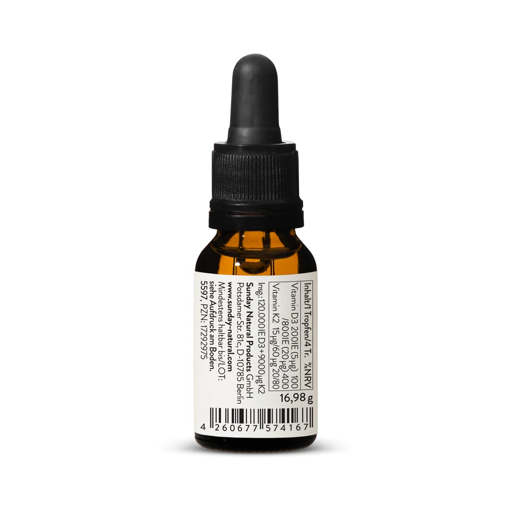 Vitamin D3K2 MK7 Sunday Natural Đức cho bé